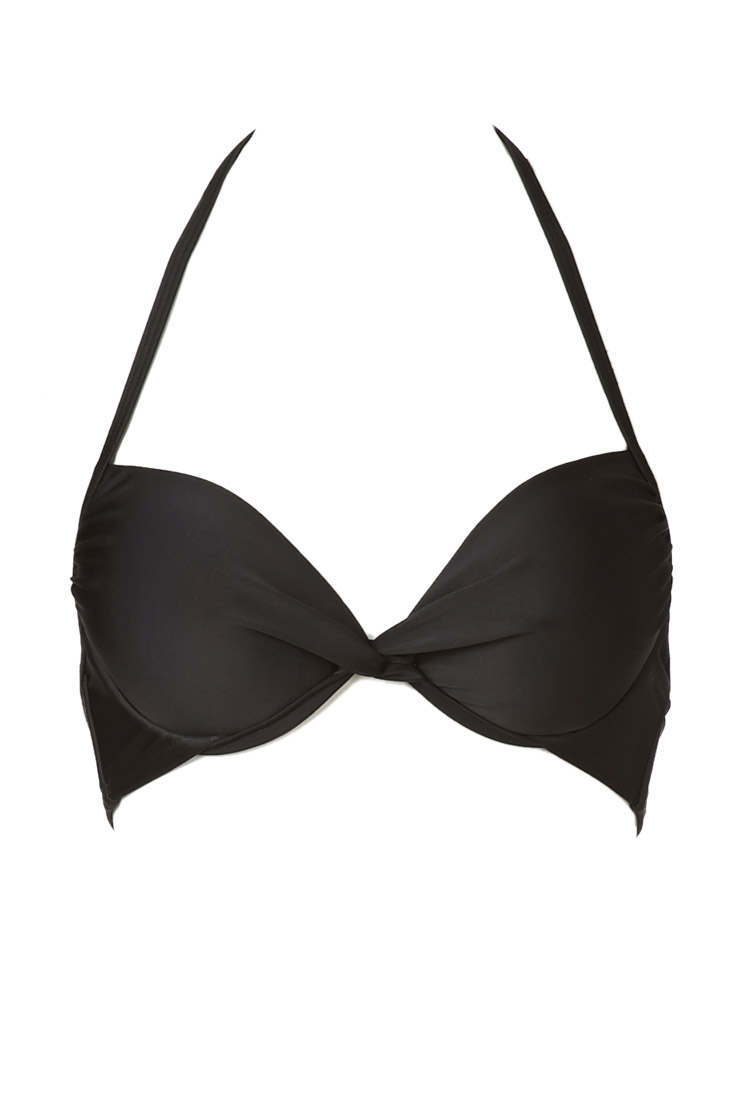 Forever 21 Bombshell Push Up Bikini Top in Black | Lyst