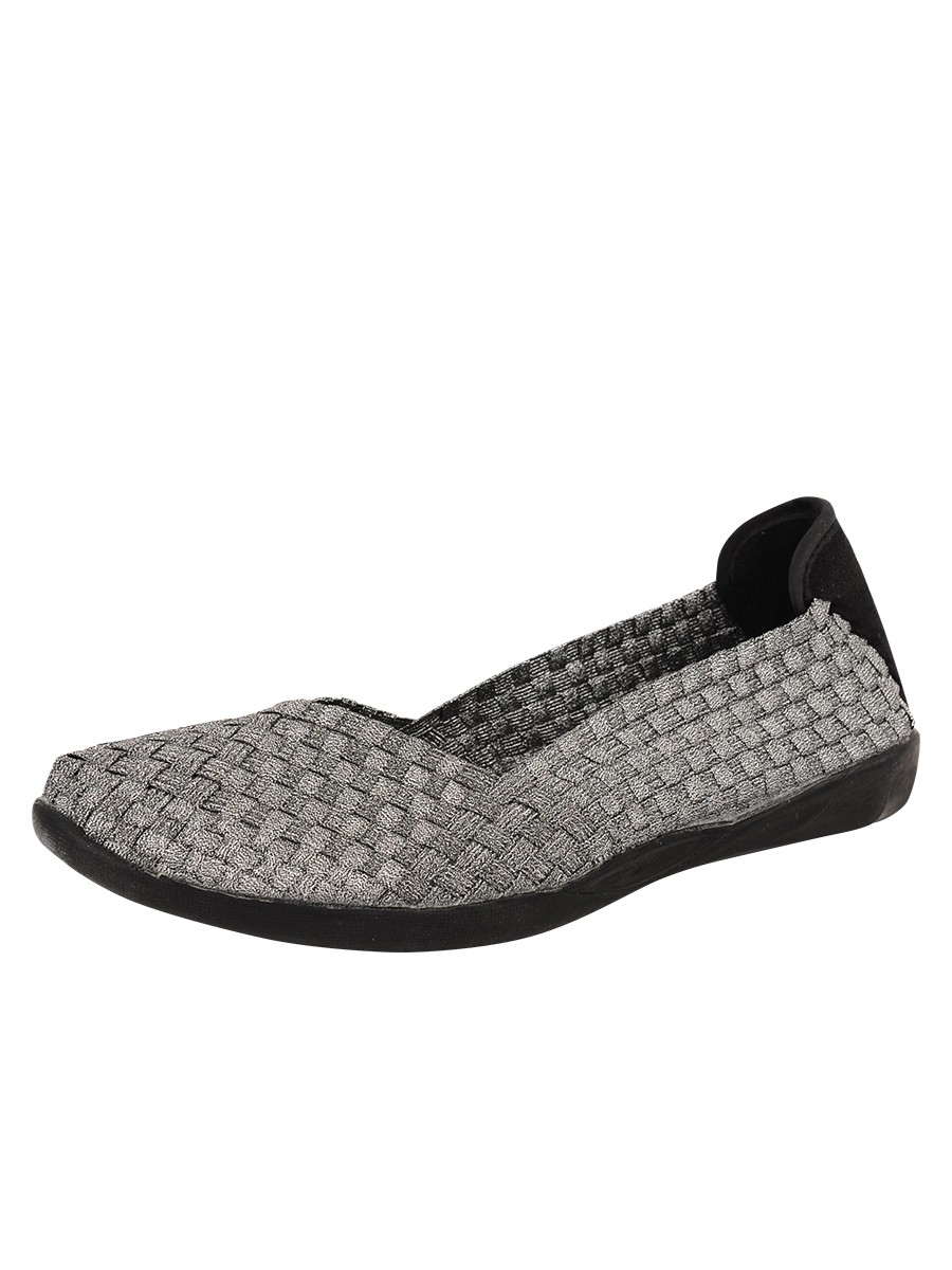 Bernie mev Catwalk Woven Ballet Flats in Silver (Pewter) Lyst