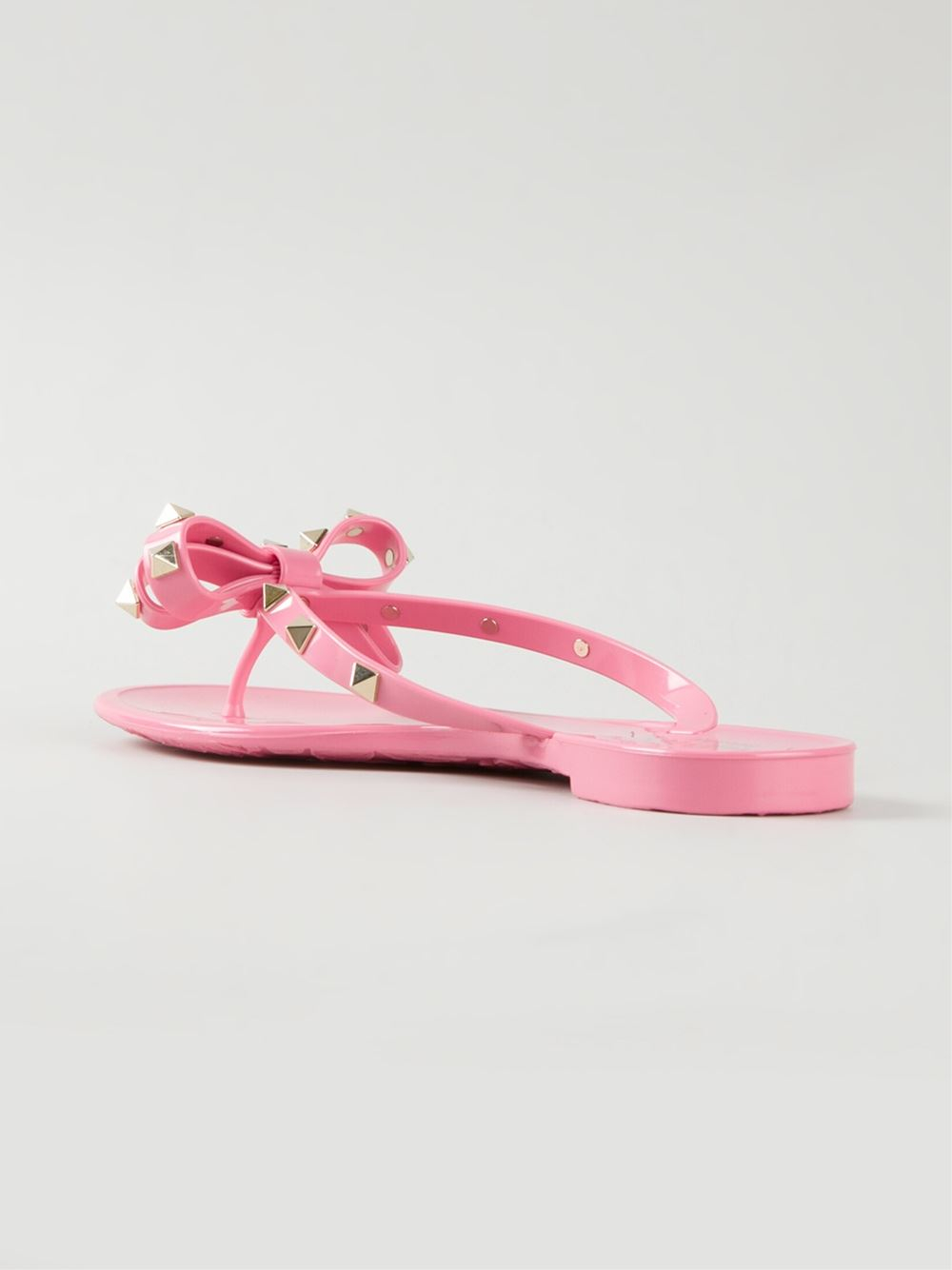 Lyst - Valentino Rockstud Flip Flops In Pink-6526