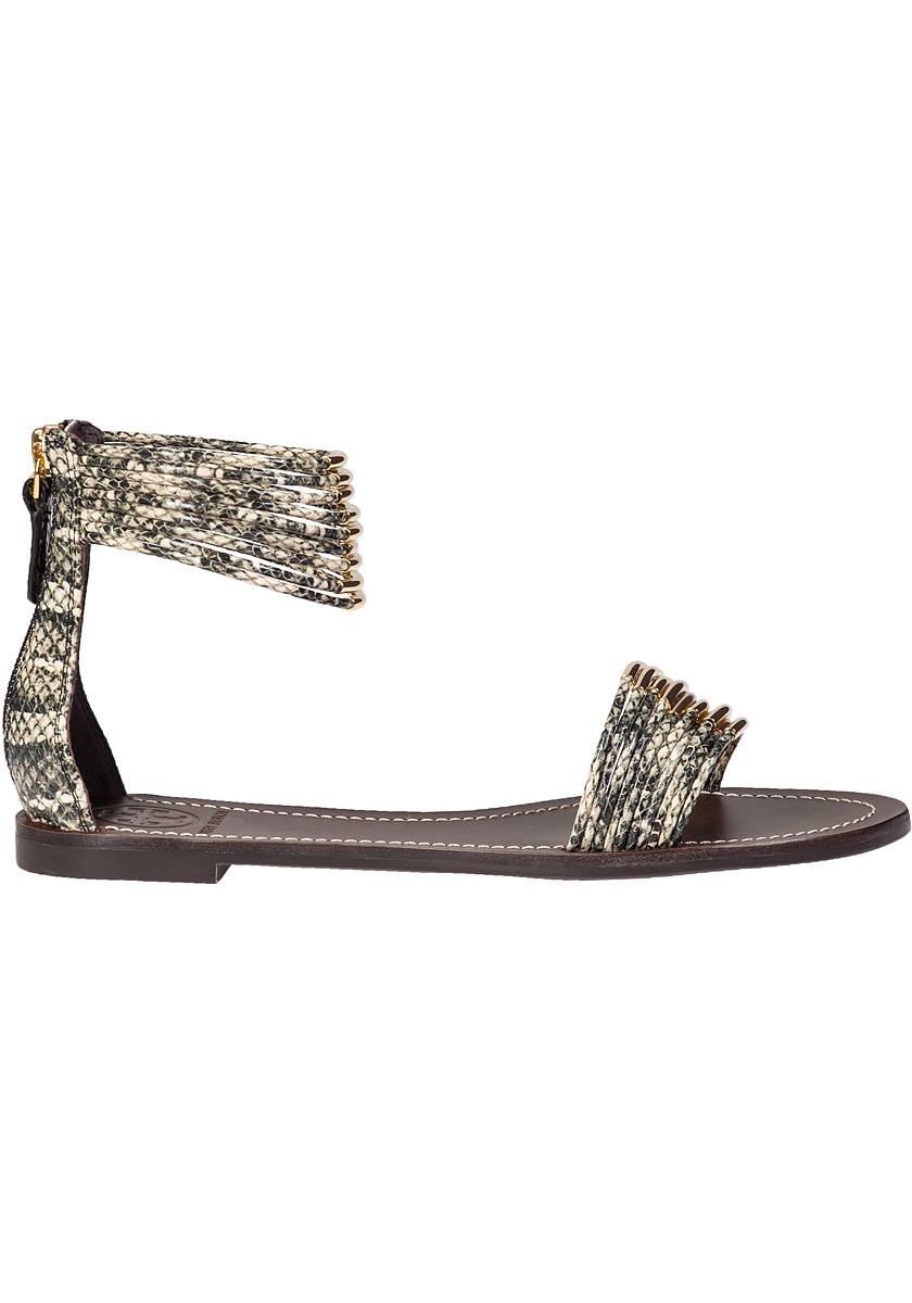 tory burch snake flip flops