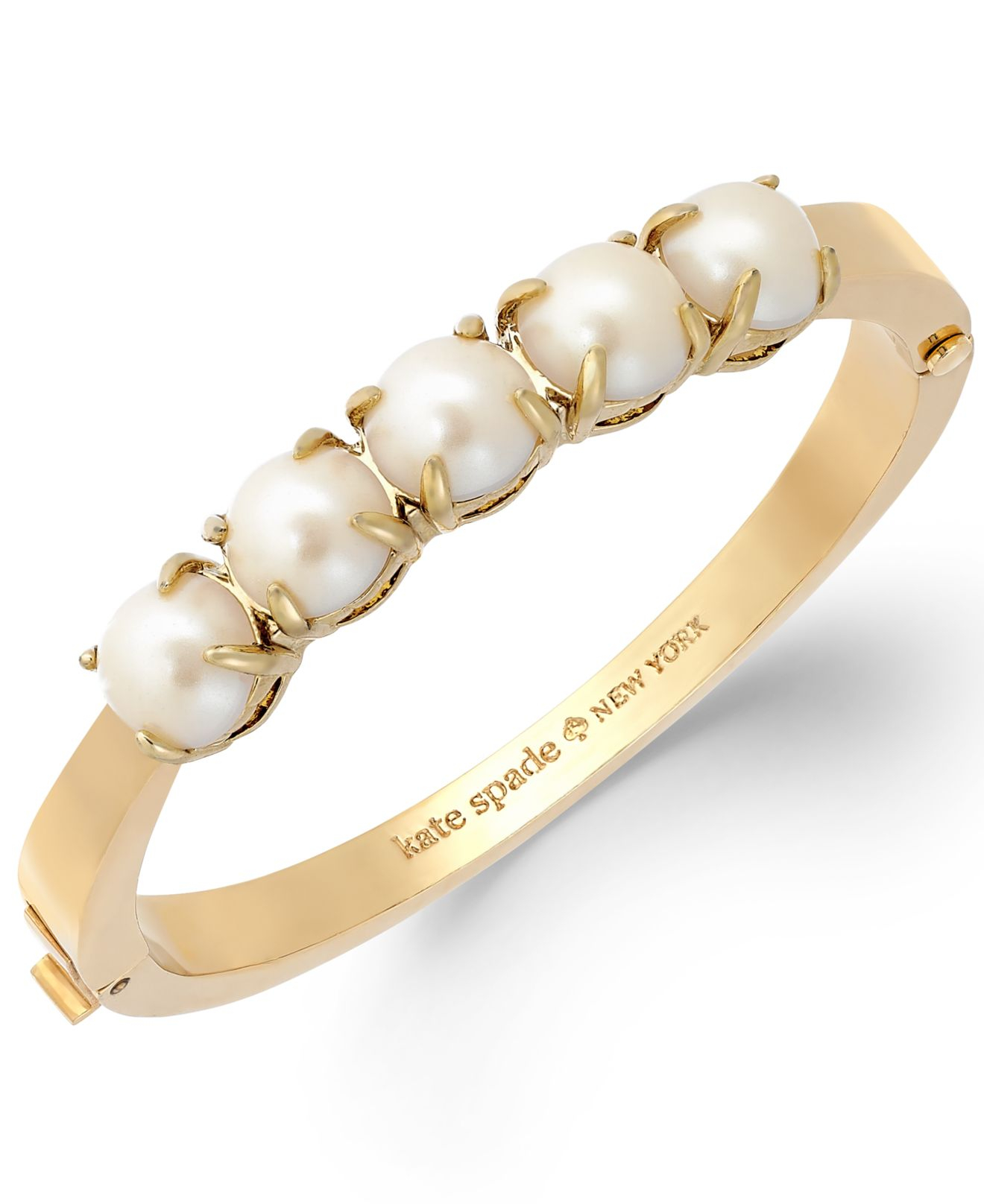 kate spade white bangle bracelet