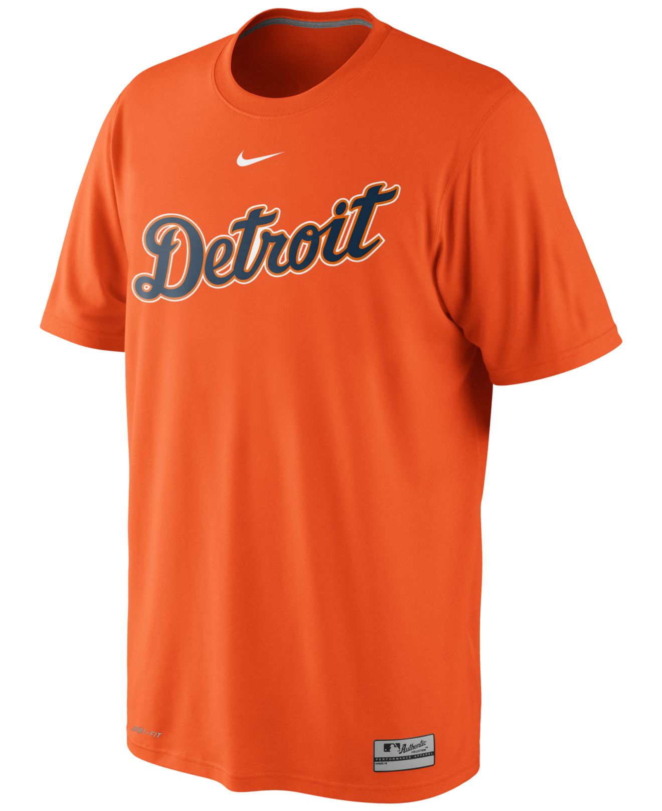 orange nike dri fit t shirt