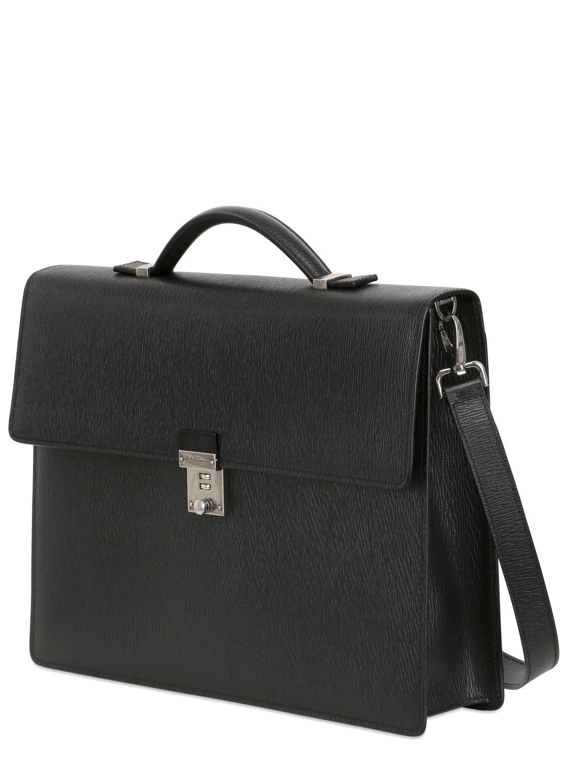 Lyst - Ferragamo Revival Leather Briefcase in Black for Men