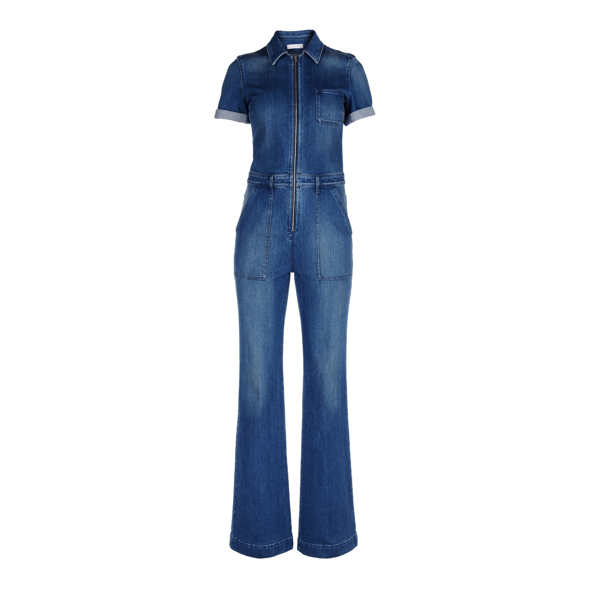 stella mccartney denim jumpsuit