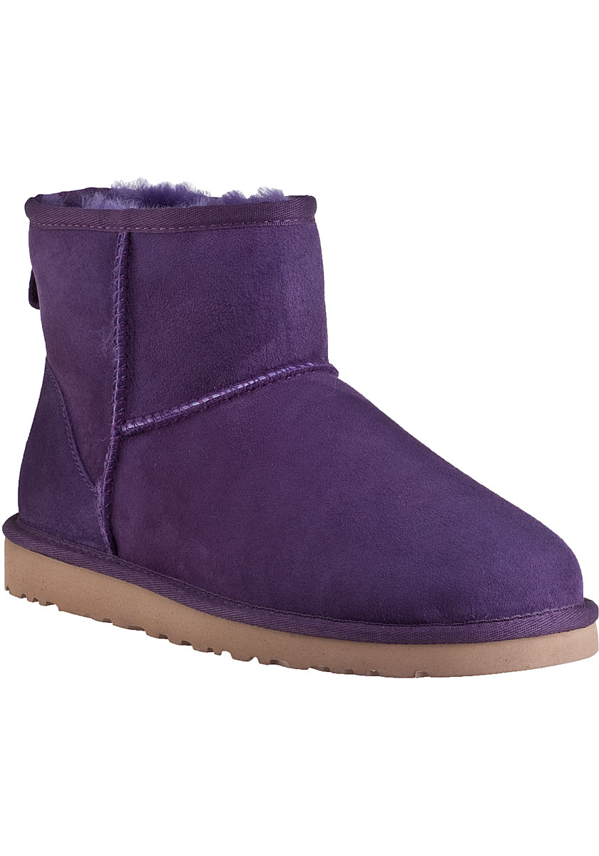 Ugg Classic Mini Boot Purple Violet Suede In Purple Lyst 