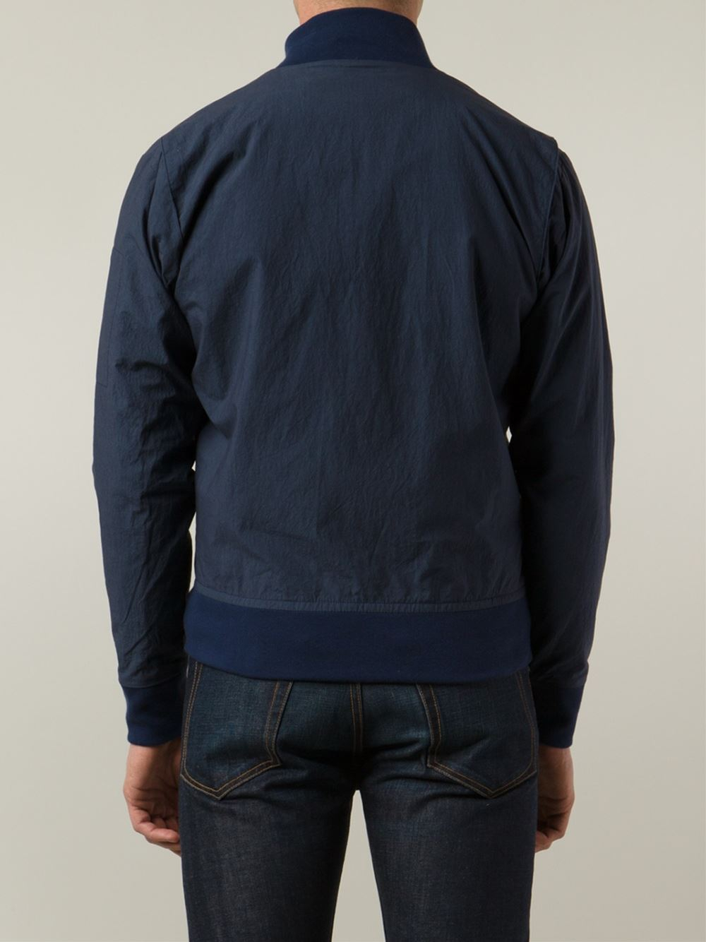 John Elliot Blue Zip Pocket Bomber Jacket for Men Lyst