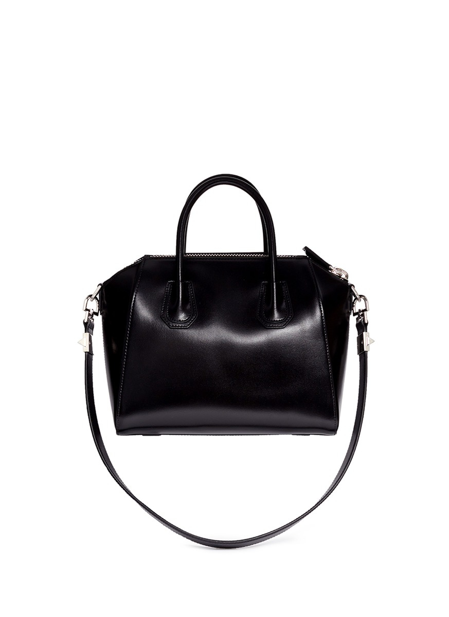 Givenchy &#39;antigona&#39; Small Leather Bag in Black | Lyst