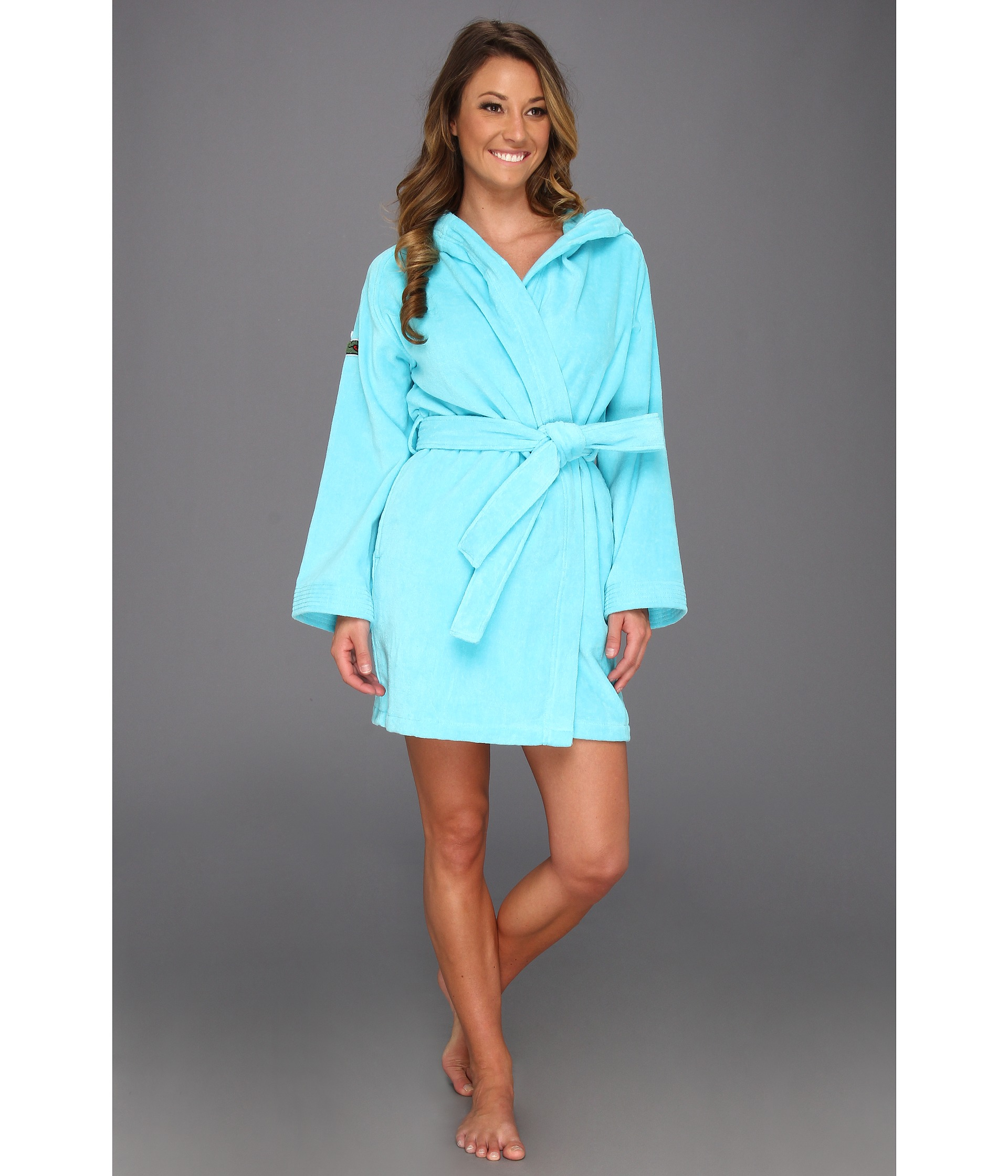lacoste bath robe with hood
