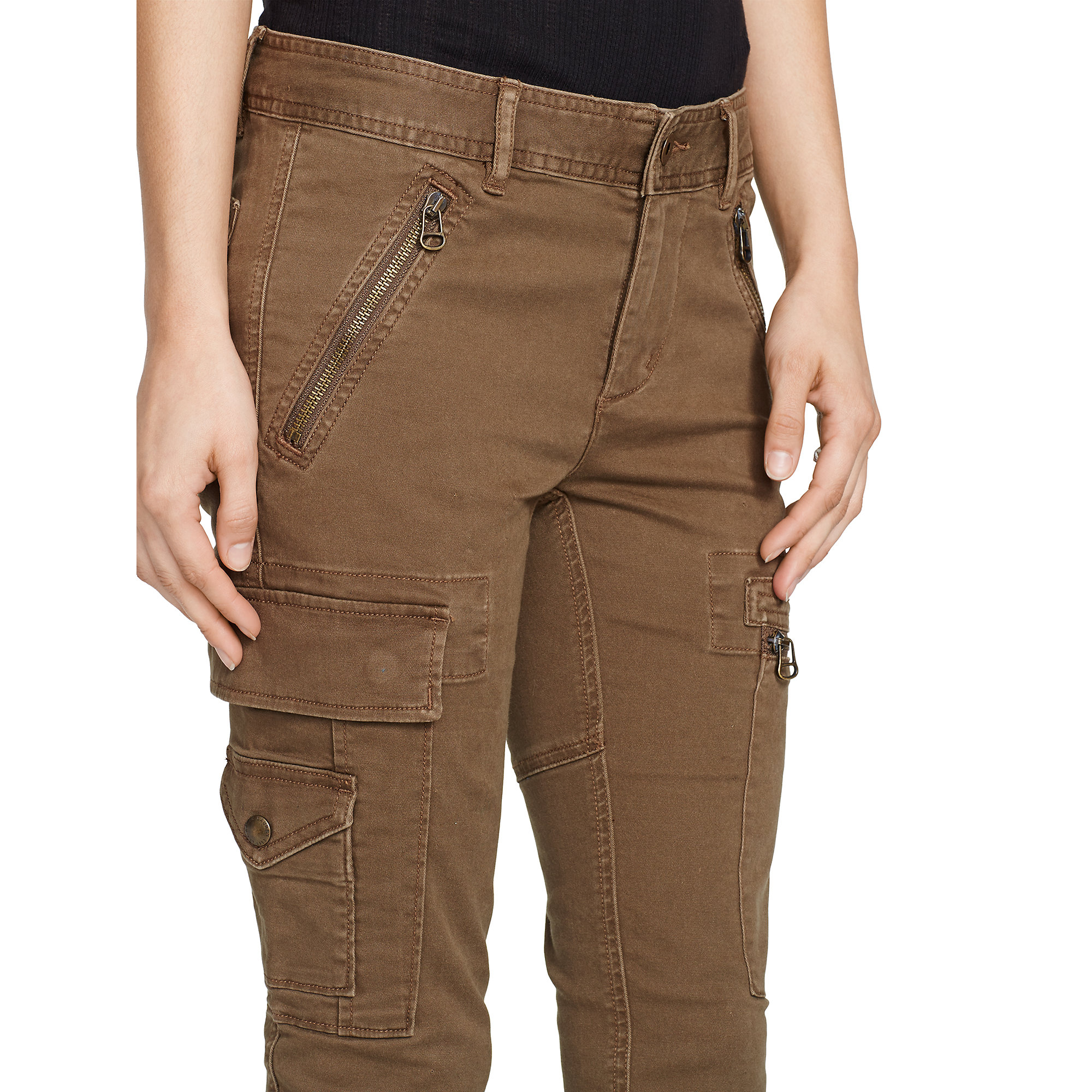 Lyst - Polo Ralph Lauren Stretch Skinny Cargo Pant in Brown