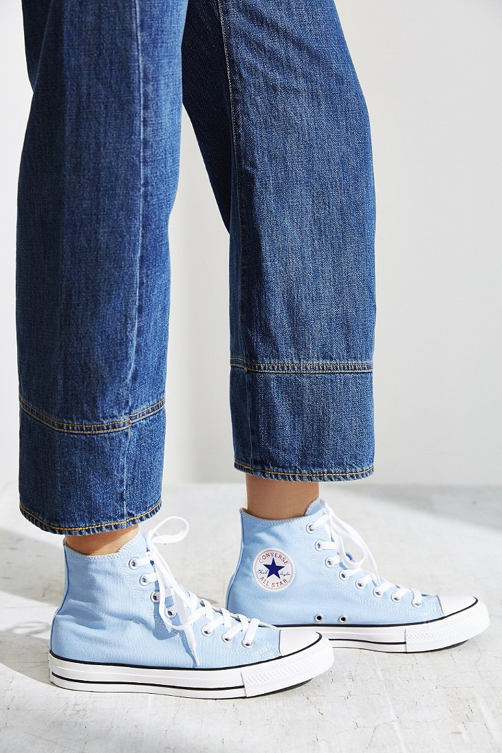 Lyst - Converse Chuck Taylor All Star Seasonal High Top Sneaker in Blue