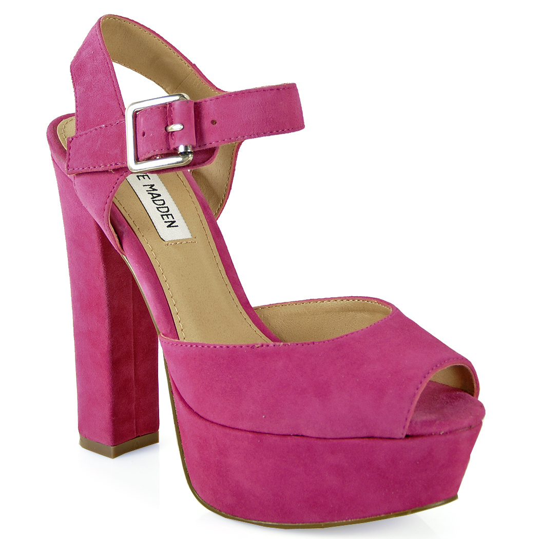 steve madden pink platform sandals