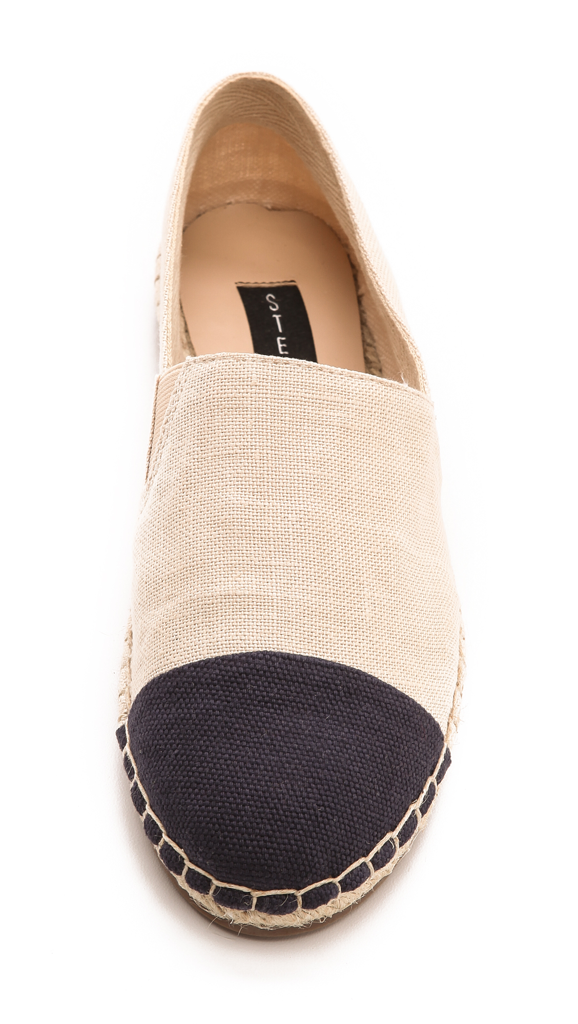 Lyst Steven by steve madden Ceciile Cap Toe Espadrilles Bone Multi in Black