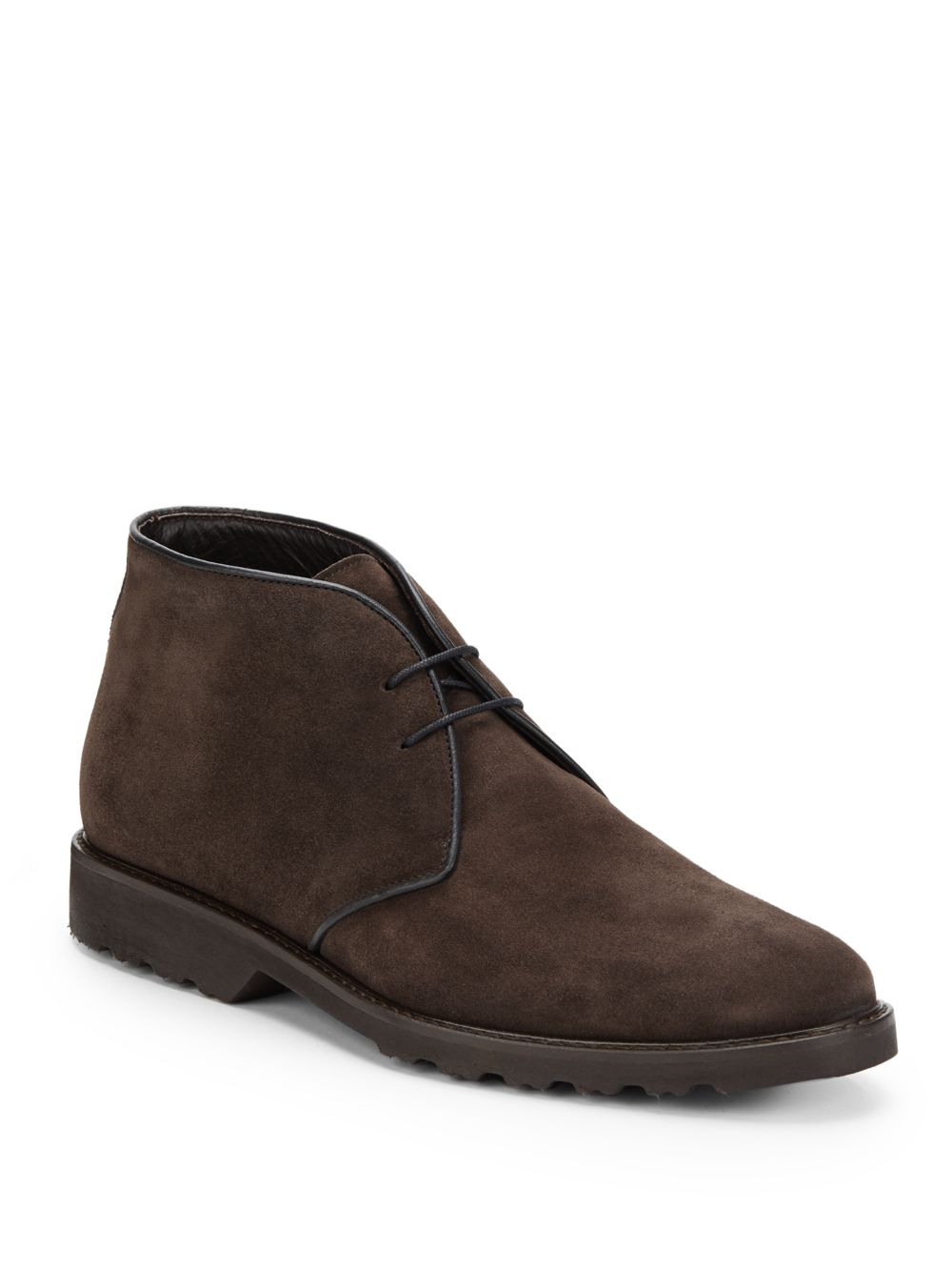 Bruno Magli Malcolm Suede Chukka Boots in Brown for Men (medium brown ...