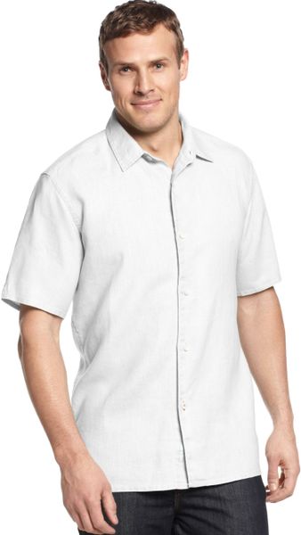 Tommy Bahama Big and Tall Linen Sea Glass Breezer Shirt in White for ...
