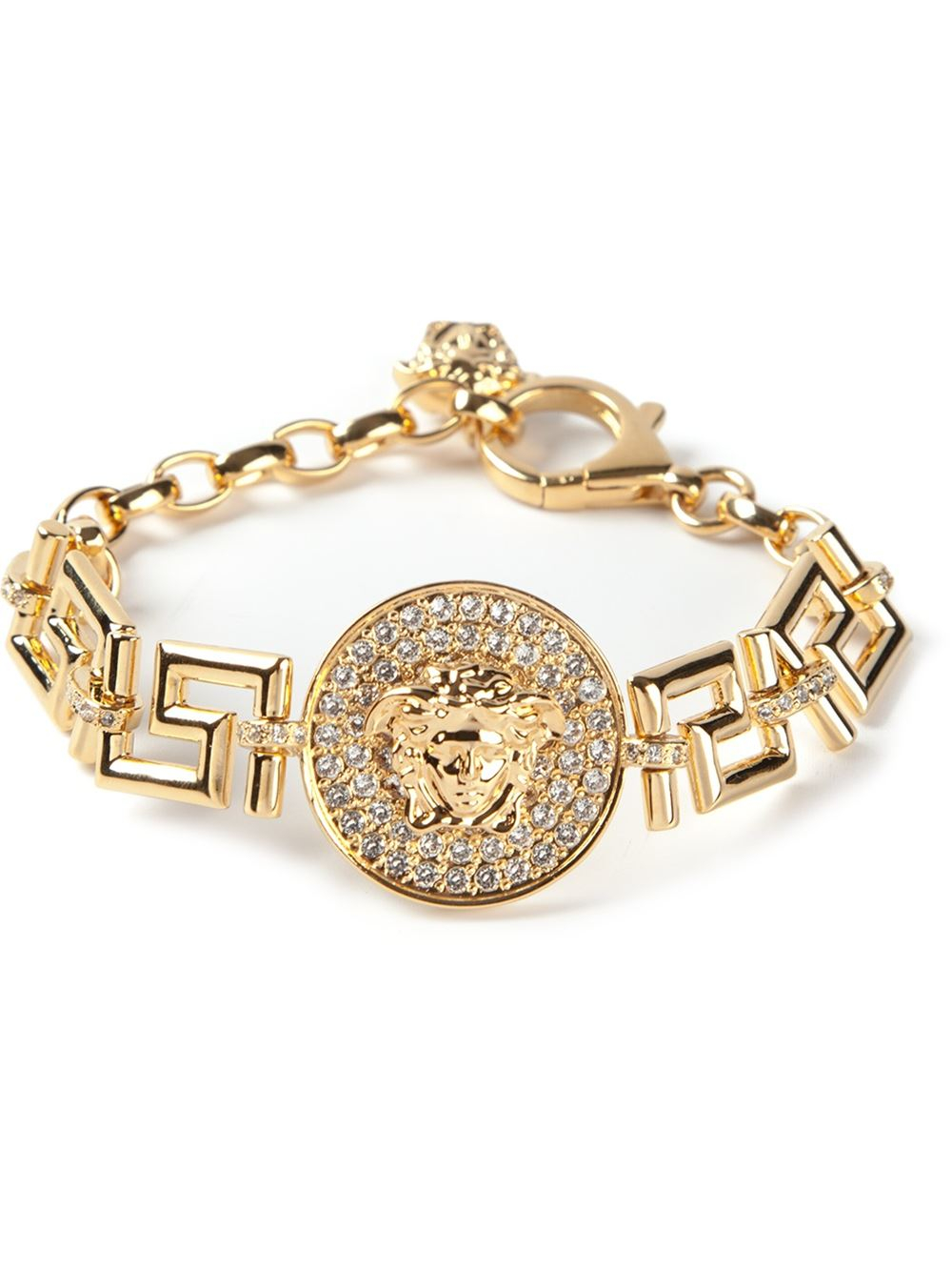 Versace Greek Medusa Coin Bracelet in Gold (metallic) | Lyst