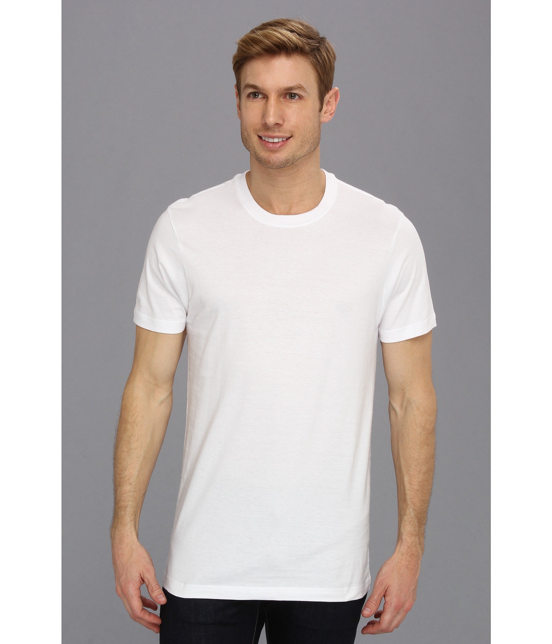 2xist 3 Pack Essential Crew Neck T Shirt In White For Men Lyst 