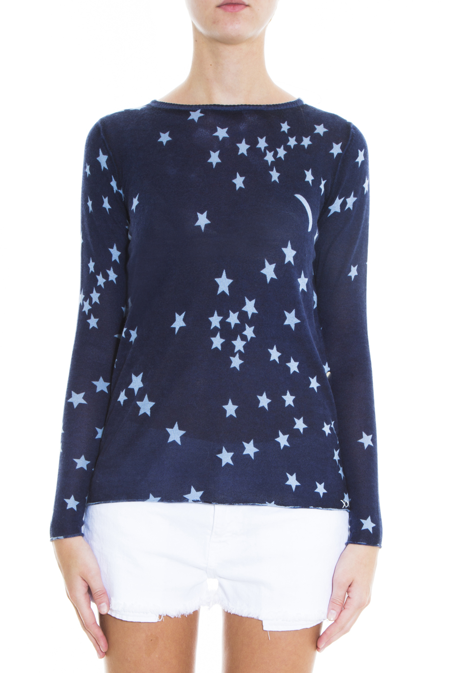 light blue star sweater