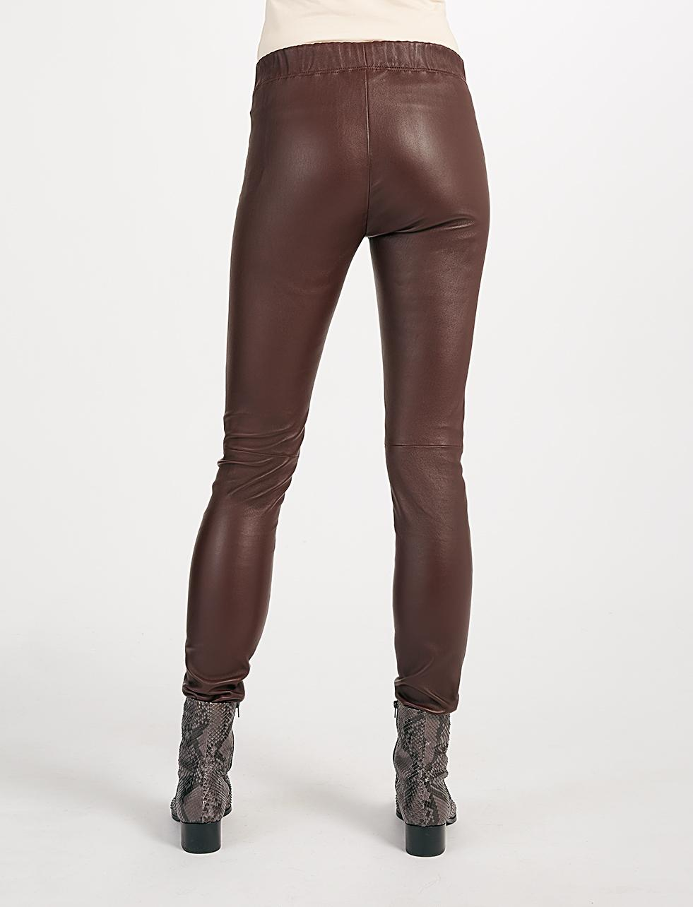 red leather legging