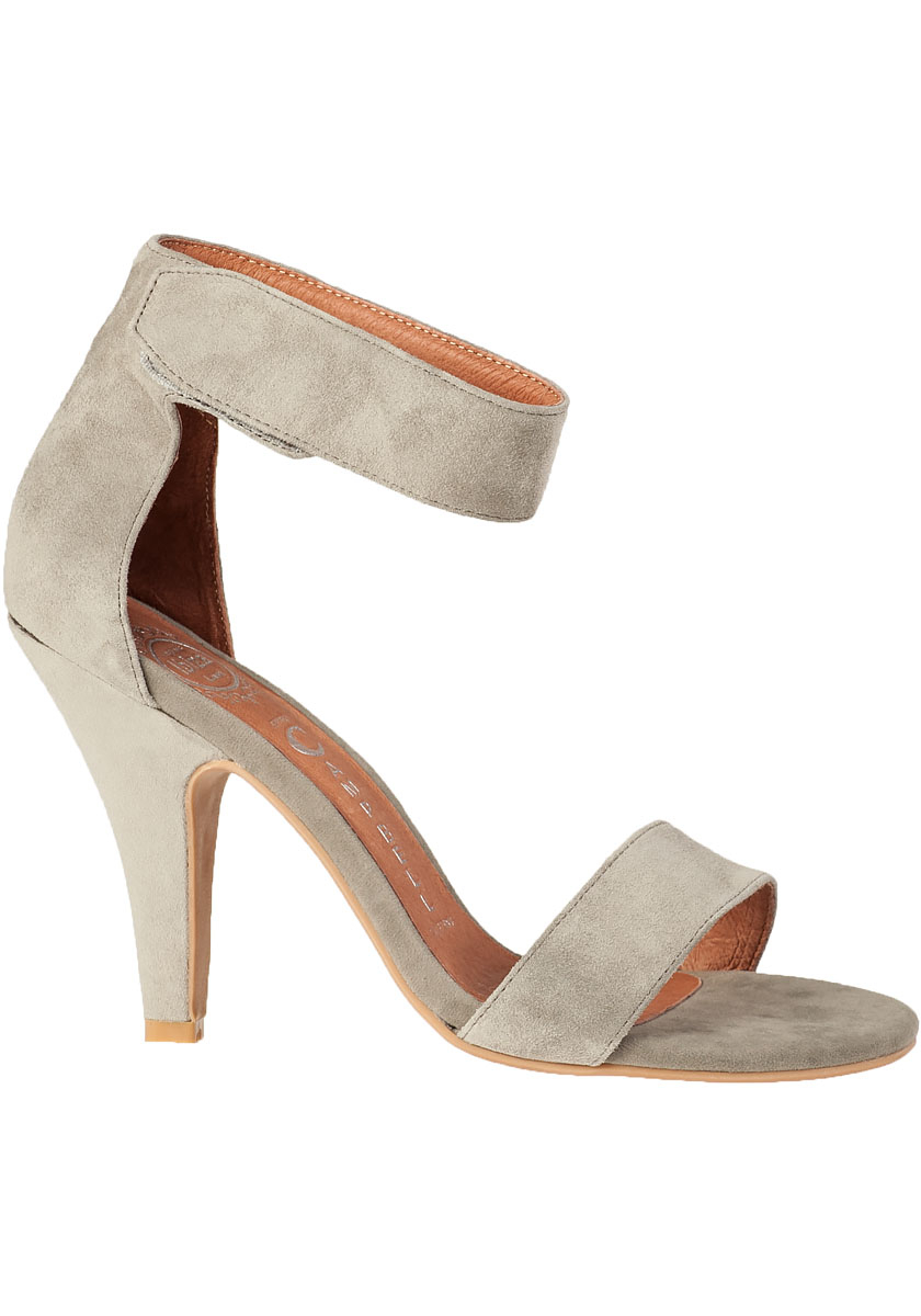 grey suede sandals