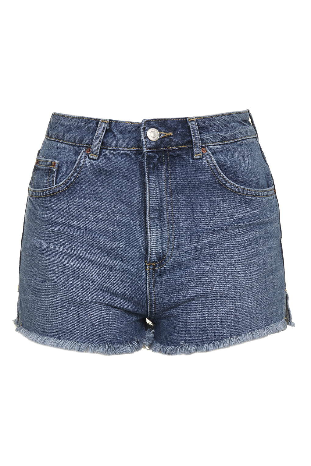 topshop mid stone moto vintage mom shorts product 3 208493359 normal