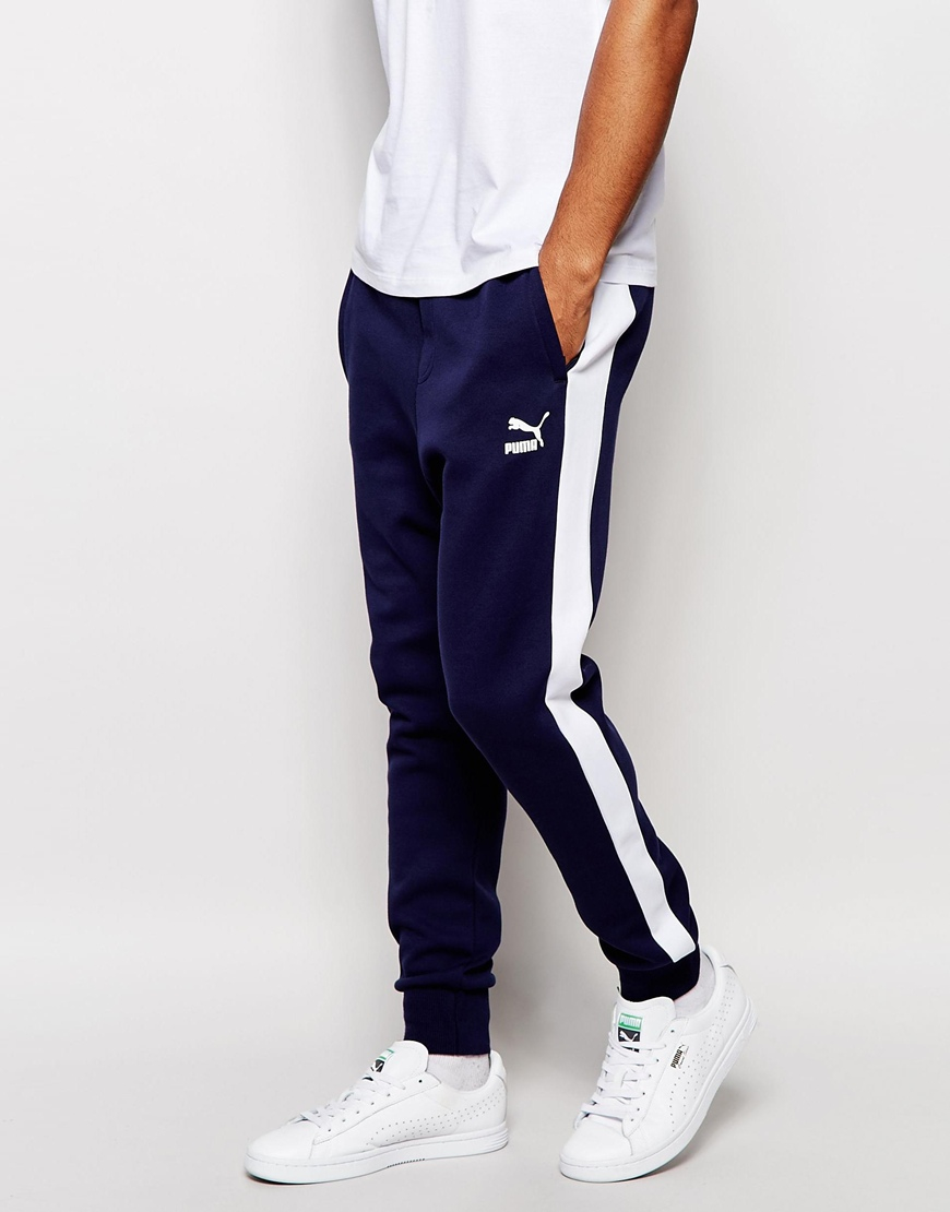 Lyst - Puma T7 Track Jogger in Blue for Men