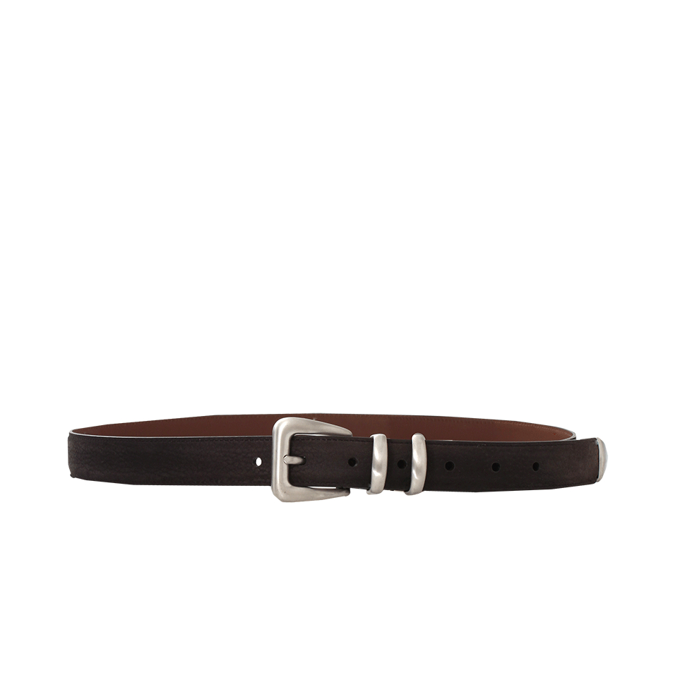thin silver belt