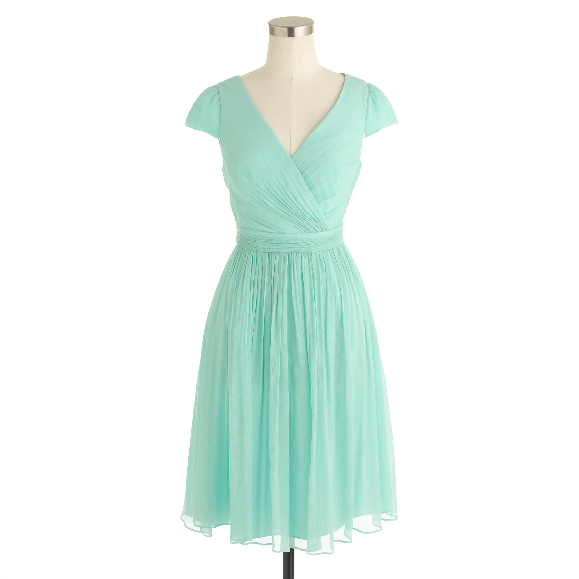 J.crew Mirabelle Dress In Silk Chiffon in Blue Lyst