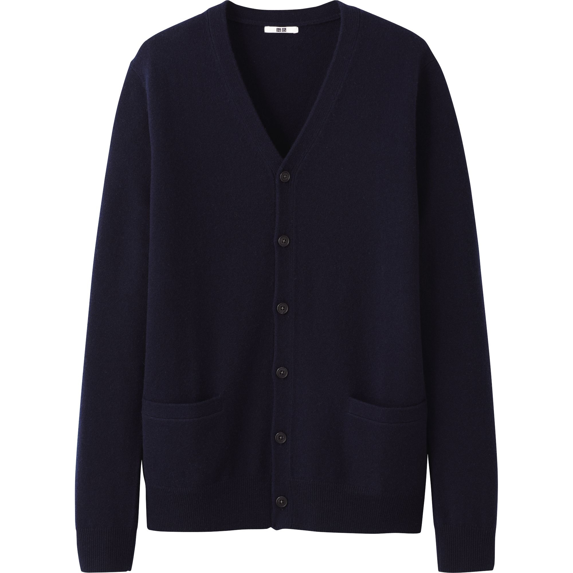 Uniqlo Cashmere V Neck Cardigan in Blue for Men (NAVY) | Lyst