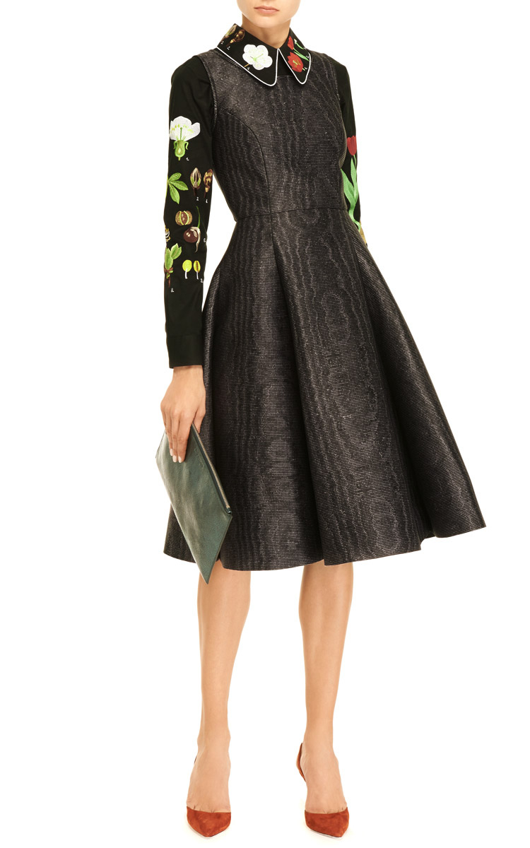 Vivetta Penelope Printed Neoprene Dress in Black Lyst