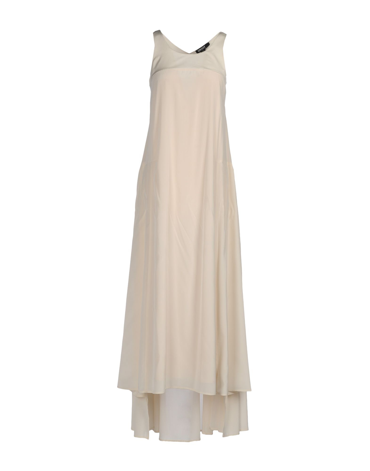 Dkny Long Dress in Beige (Ivory) | Lyst