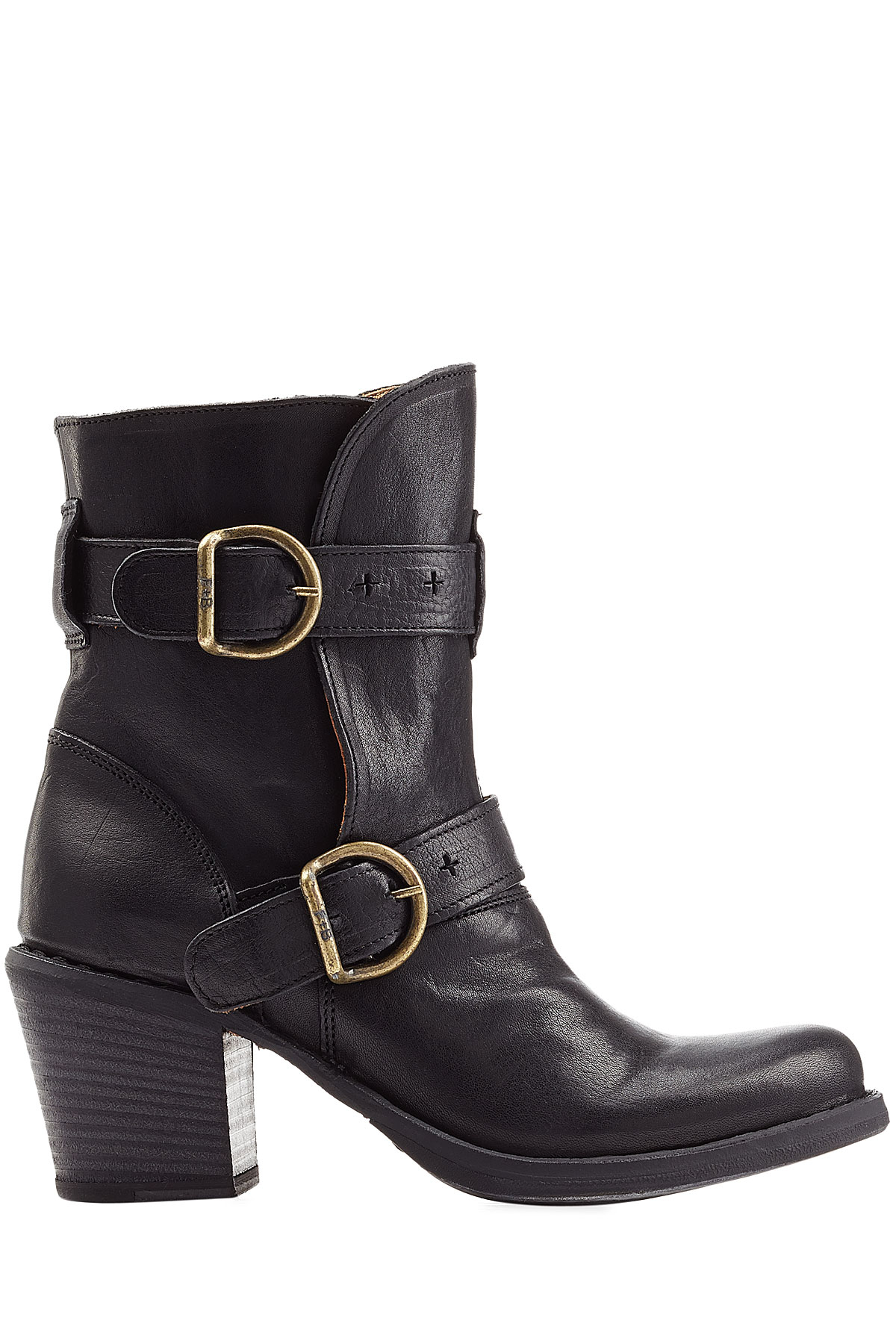 buckle boots lyst fiorentini baker laverne lena stacked heel buckle boots lyst fiorentini baker laverne lena stacked heel