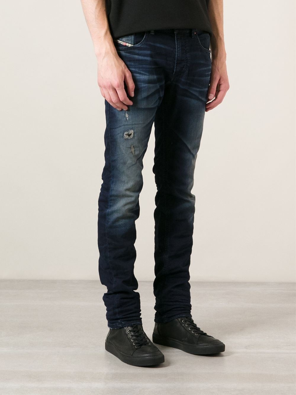 Lyst - Diesel 'Thavar' Slim Fit Jeans in Blue for Men