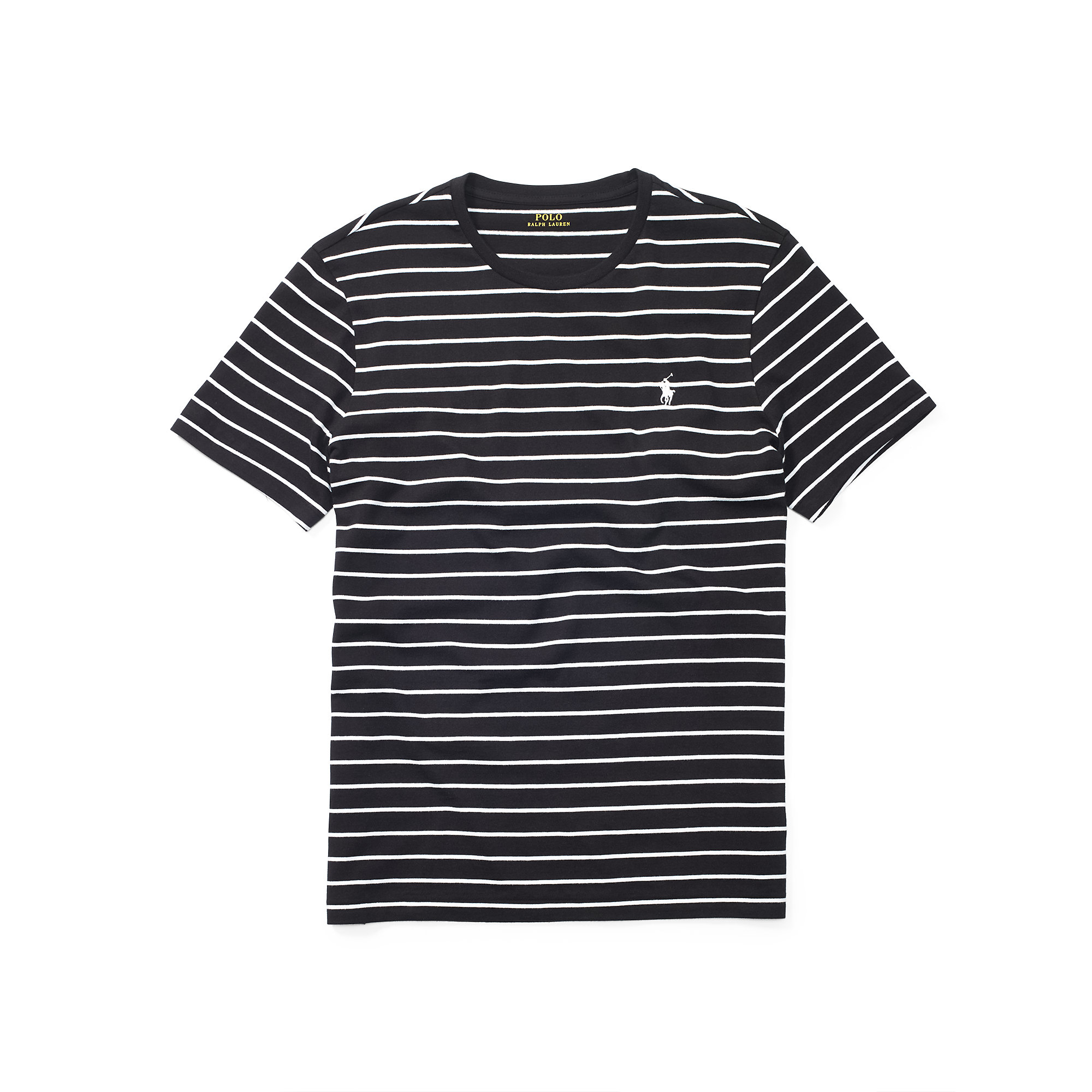 Lyst - Polo Ralph Lauren Striped Cotton Jersey T-shirt in Black for Men