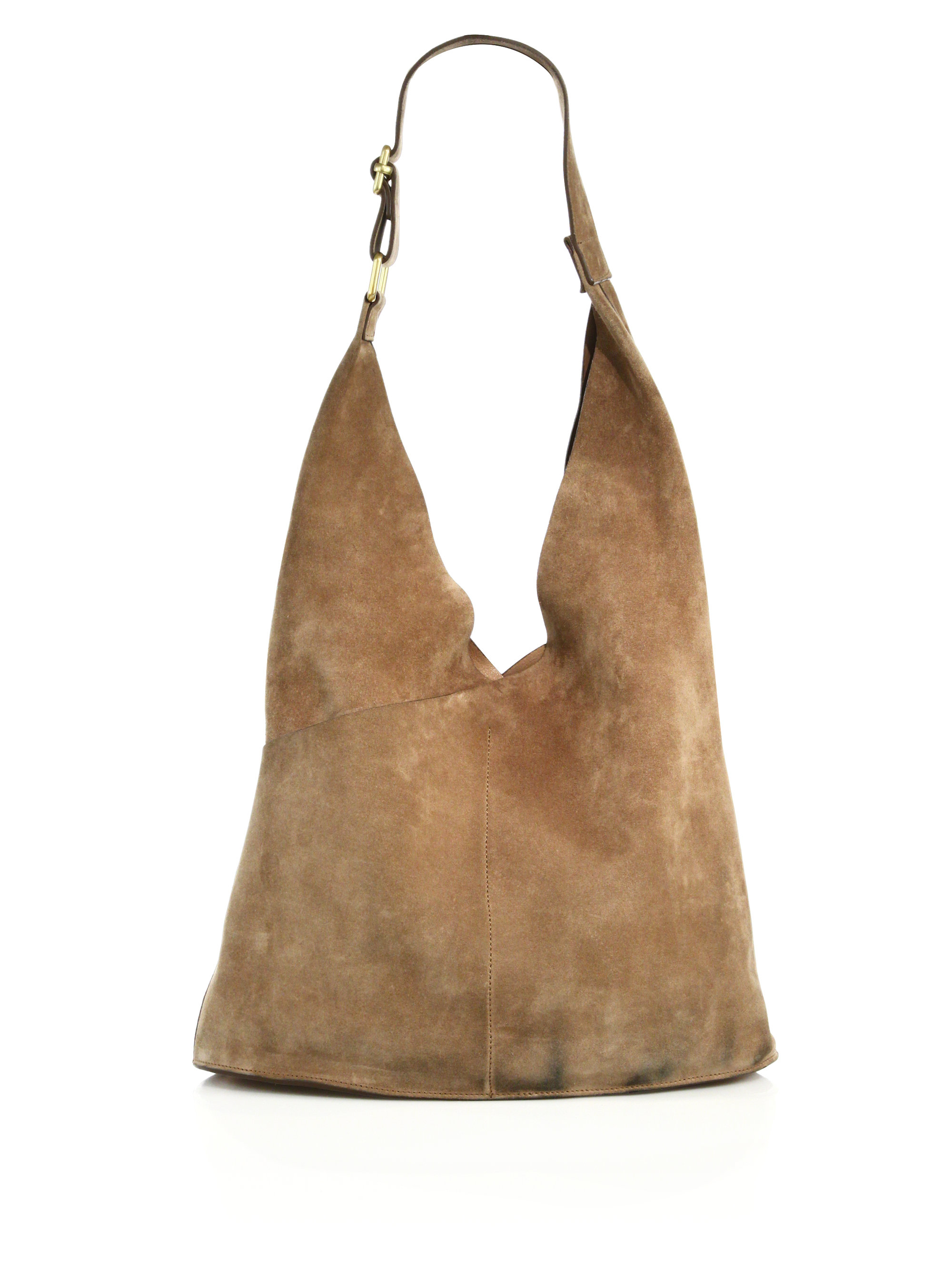 Lyst A L C Sa Suede Hobo Bag In Natural Gallery