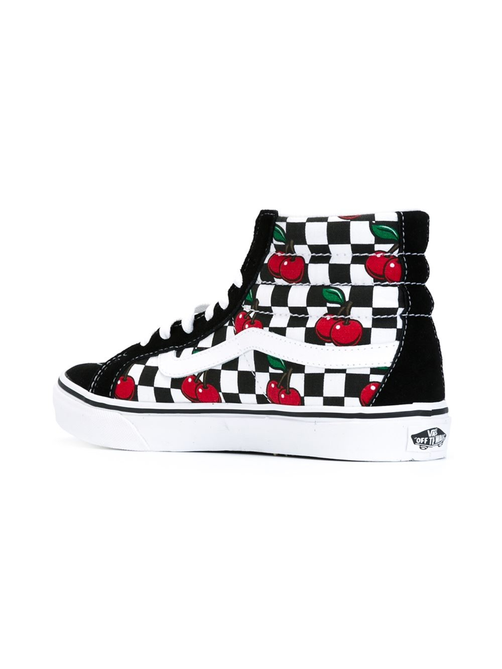 vans hightops black and red vans hightops black and red