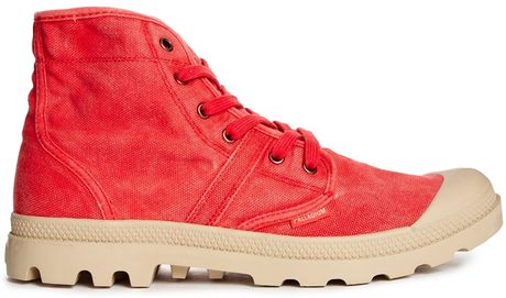 Palladium Pallabrouse Hi Boots in Red for Men | Lyst