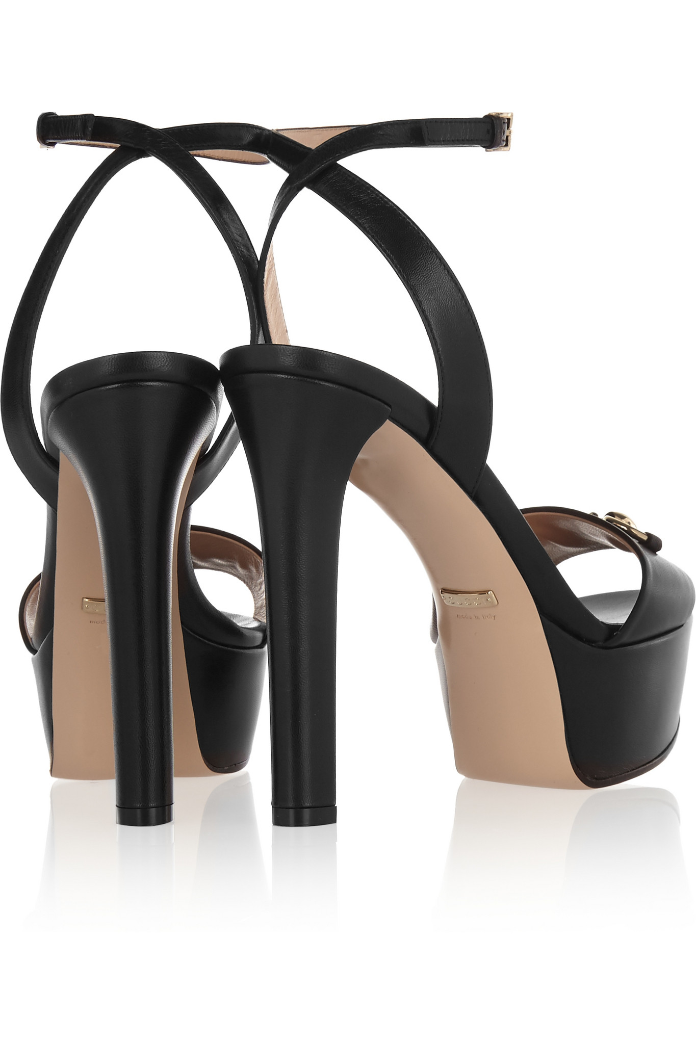 gucci horsebit block heel sandals