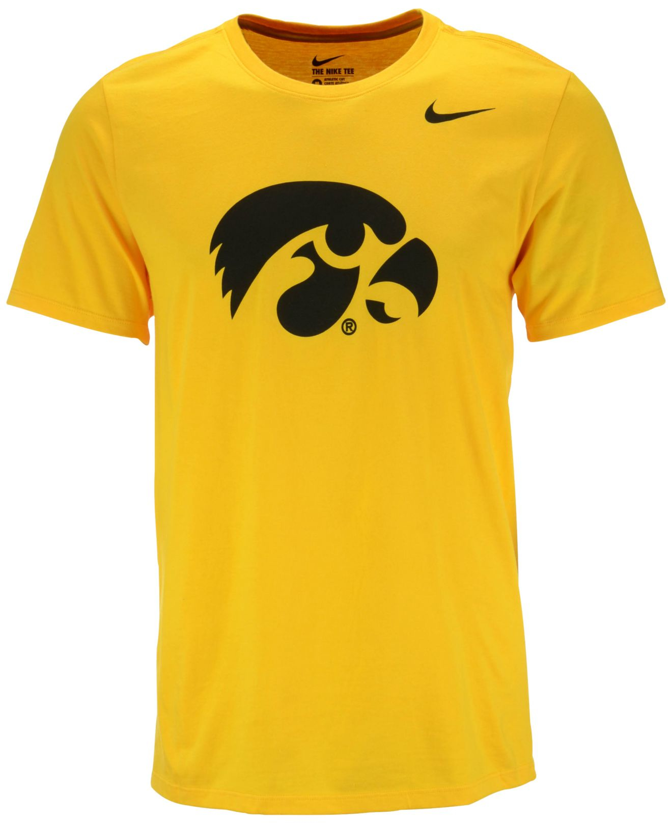 Nike Men's Iowa Hawkeyes Logo Tshirt in Yellow for Men Lyst