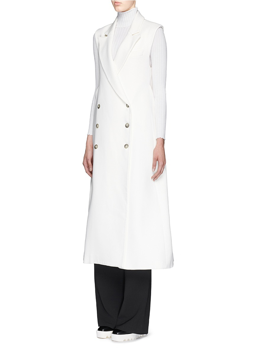 Lyst - Ellery 'janine' Double Breasted Coat Dress in White
