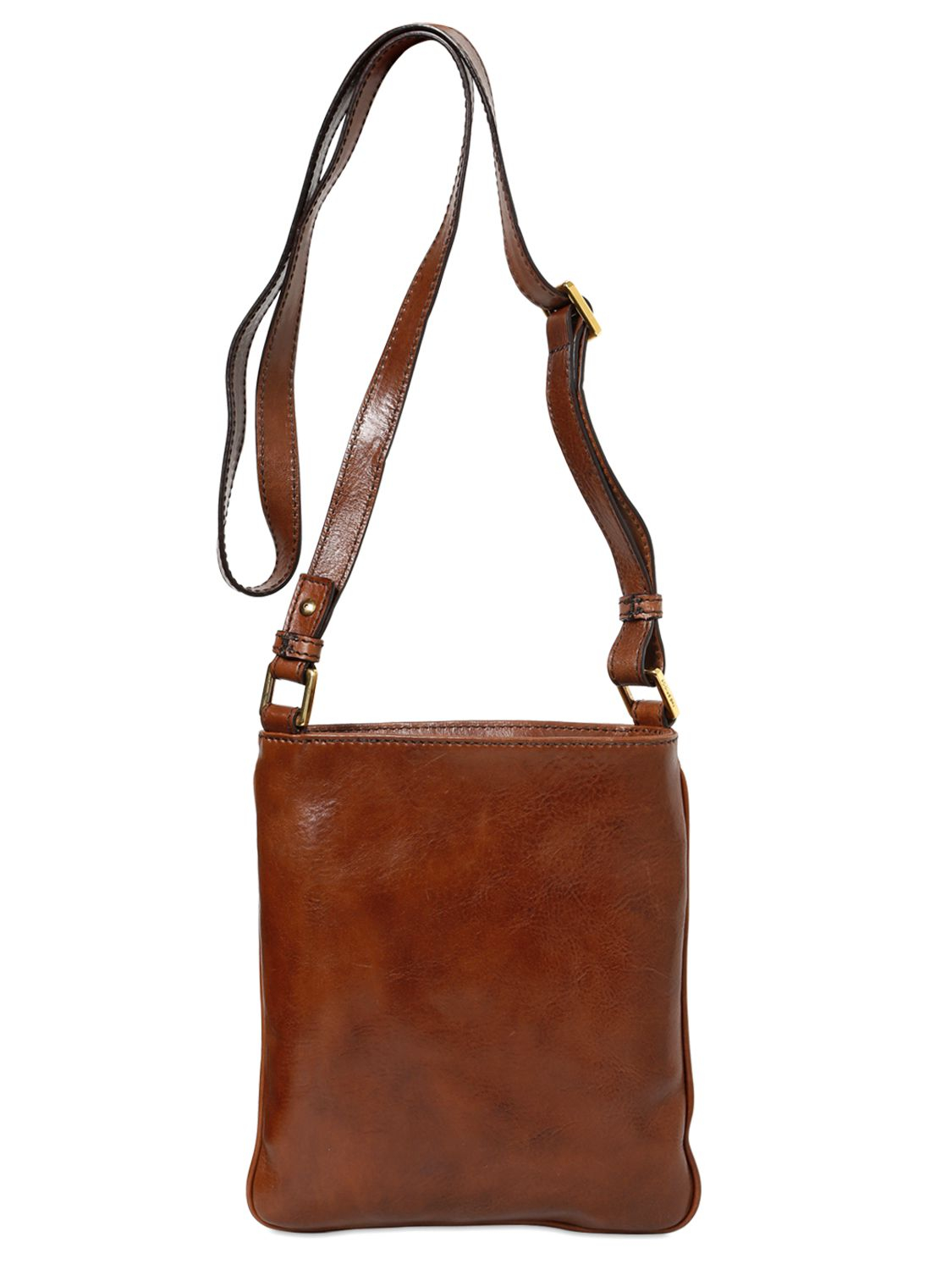 Lyst - The bridge Hand-Painted Leather Crossbody Bag in Brown for Men