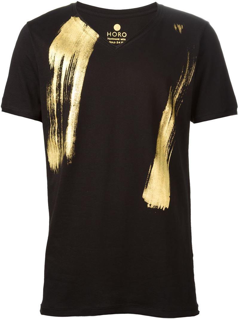 black and gold tshirt