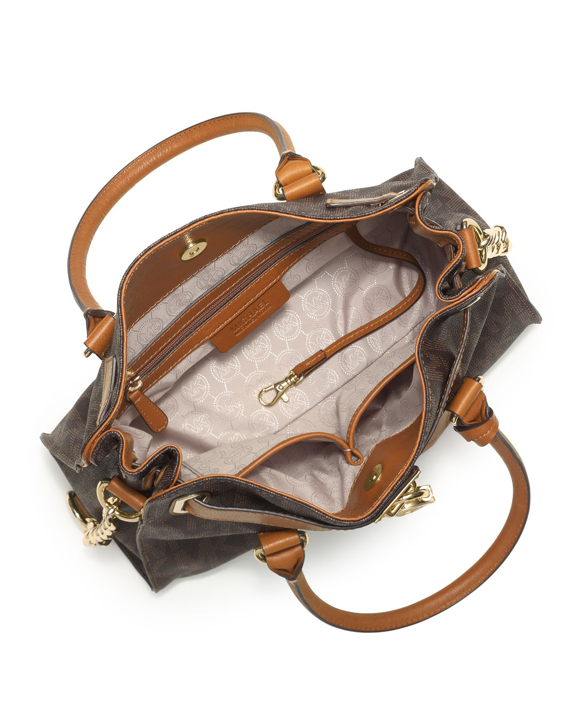 brown mk satchel