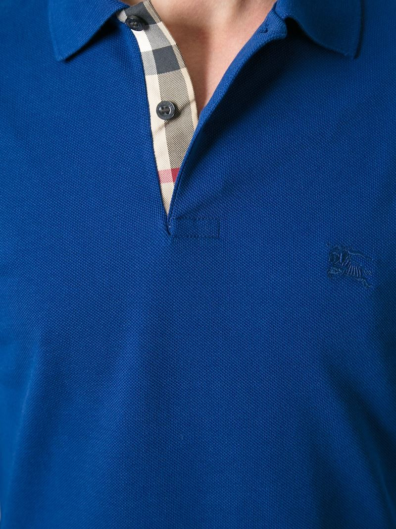 Lyst Burberry Brit Classic Polo Shirt in Blue for Men