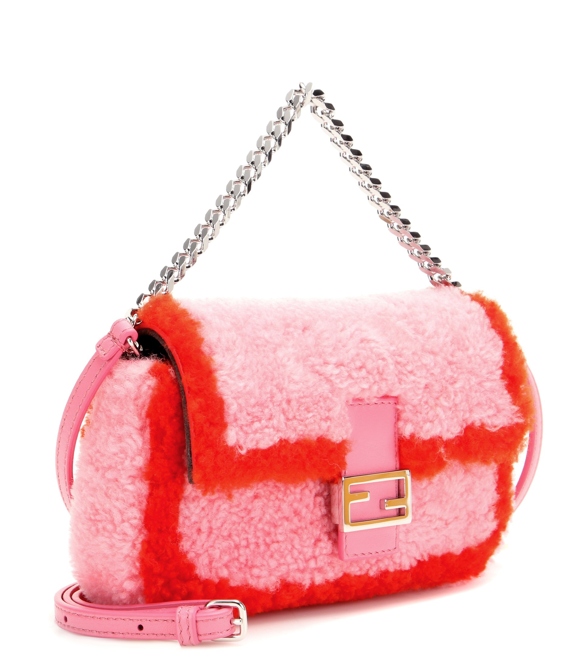 pink baguette bag