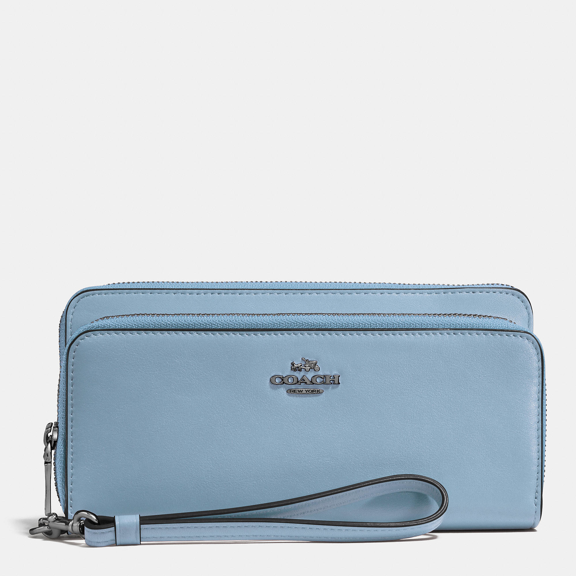 Lyst Coach Double  Accordion Zip Wallet  In Smooth Leather 