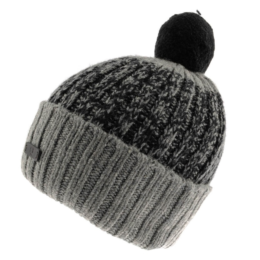 Lyst - Fred Perry Bobble Beanie Hat in Black for Men