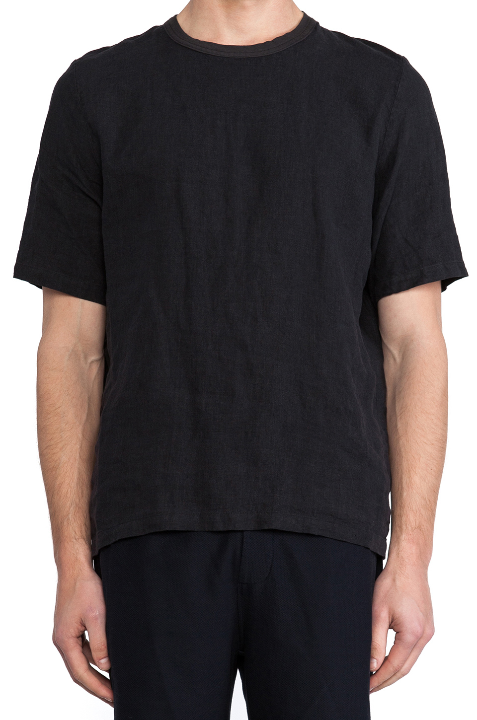 mens buttonless dress shirt