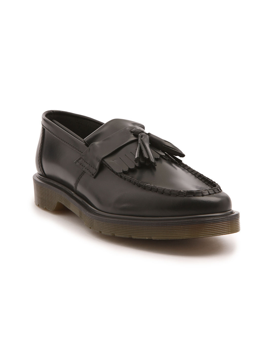 Dr. martens Black Leather Moccasins in Black for Men | Lyst