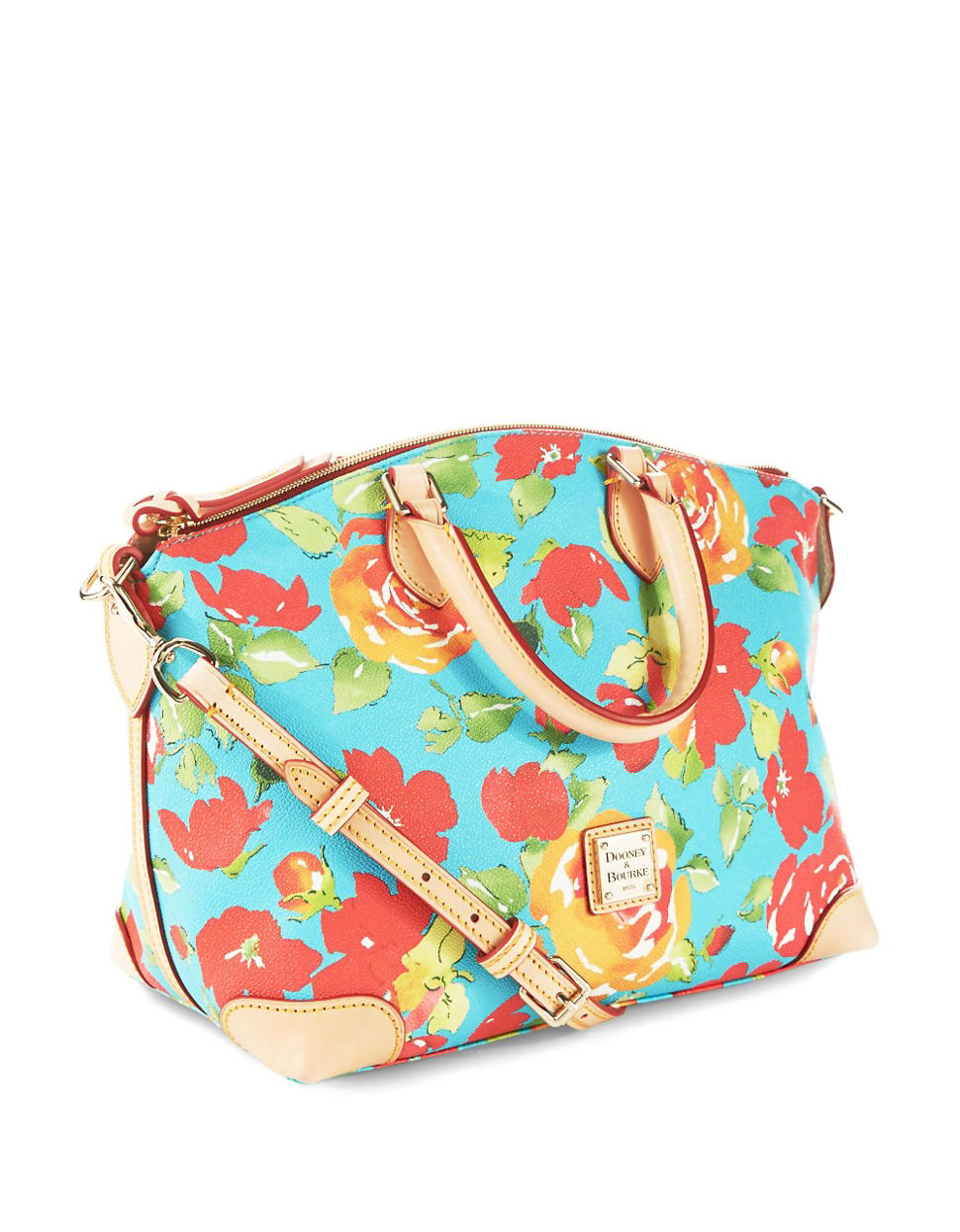 dooney & bourke floral satchel