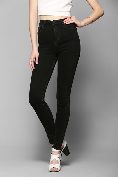 Urban Outfitters Light Before Dark Super Highrise Skinny Jean Black in ...